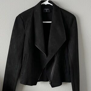 Women’s Tahari Faux Leather Zip Up Jacket XS NWT